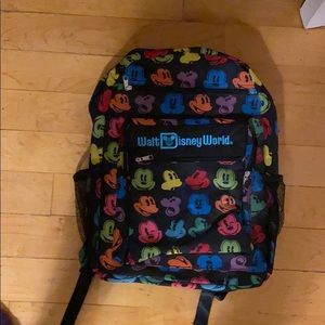 NWOT Rainbow Mickey Mouse Backpack